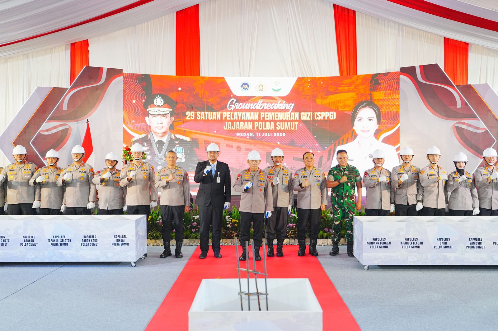 Hadiri Groundbreaking 29 SPPG Polda Sumut dan Jajaran, Kapol Hadiri Groundbreaking 29 SPPG Polda Sumut dan Jajaran, Kapol